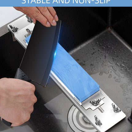 Adjustable Stone Base Sink Knife Sharpener Holder