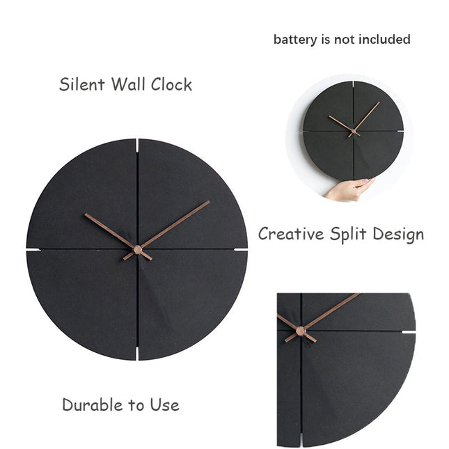 Elegant Nordic Minimalist Wooden Wall Clock