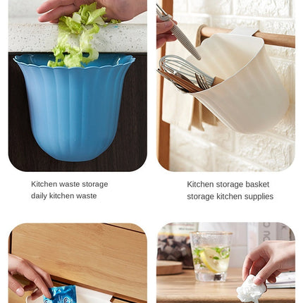 Nordic Flower Shape Hanging Trash Can
