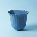 Flower dustbin  blue
