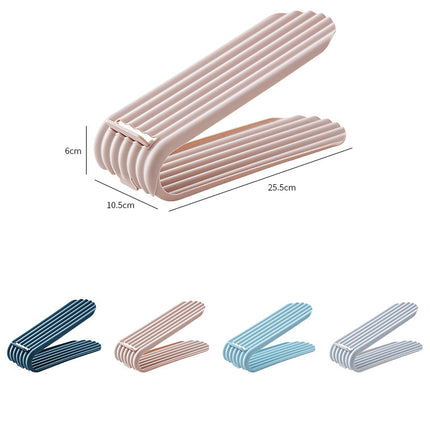 Non-slip Space Saving Adjustable Shoe Organizer