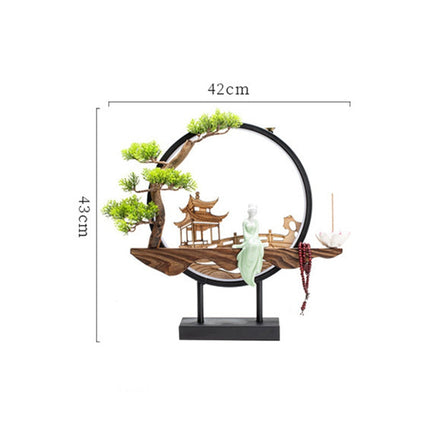 Handmade Fairy Lady Waterfall Backflow Incense Burner