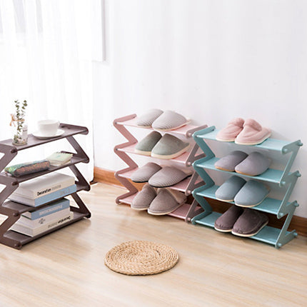 Minimal Z Adjustable Table Organizer and Shoe Rack