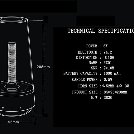 Portable Atmosphere Night Light Speaker