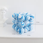 Cube blue white