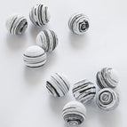 10 black white balls
