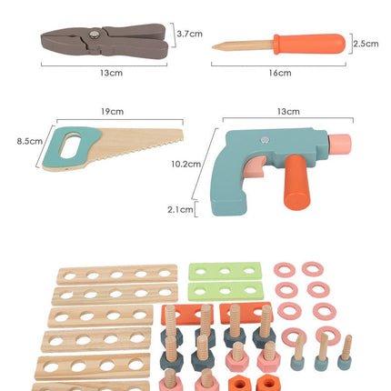 Educational Wooden Workshop Tool Toy Set