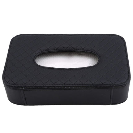 Luxury Leather Hanging Car Tissue Box