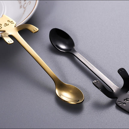 Cute Cat Long Handle Tea Spoon
