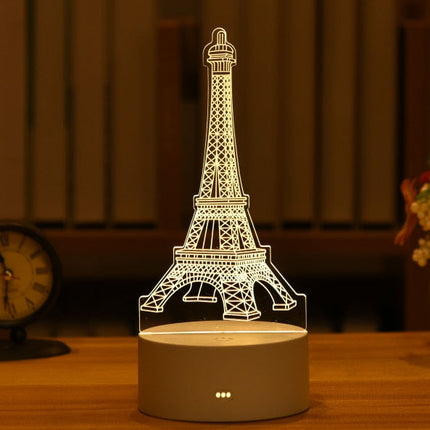 3D Creative Animals Bedside LED Night Lamp