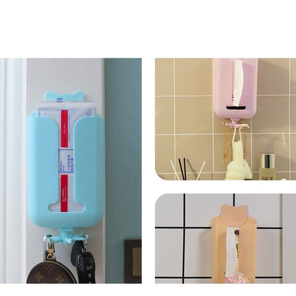 Wall-Mounted Rotating Hook Tissue Storage Dispenser