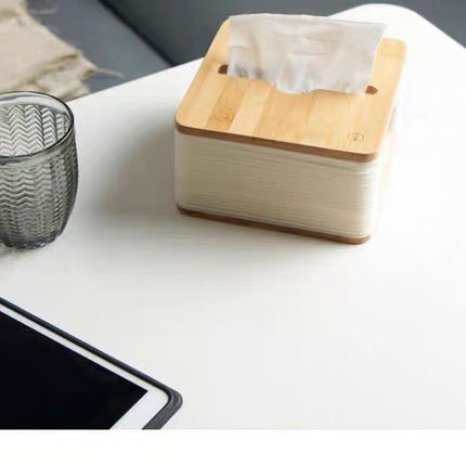 Nordic Bamboo Foldable Tissue Box