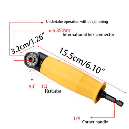 Universal Right Angle Corner Drill Extension