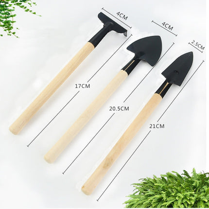 Wooden Mini Balcony Gardening Tool Set