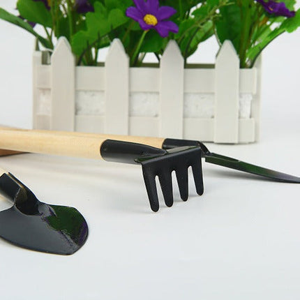 Wooden Mini Balcony Gardening Tool Set