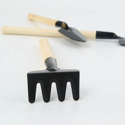 Wooden Mini Balcony Gardening Tool Set