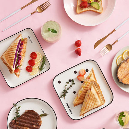 Electric Sandwich Toaster Waffle Maker