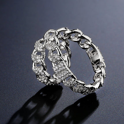 Elegant Zircon Crystal Clip-On Earrings