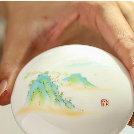 Creative Separated Tea Filter Ceramic Cup Set