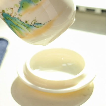 Creative Separated Tea Filter Ceramic Cup Set