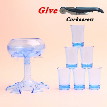 Elegant Glass Party Drink Dispenser Game Set