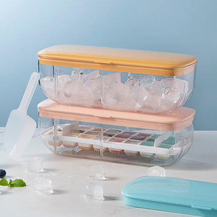 Double Layer Lazy Ice Maker Storage Box
