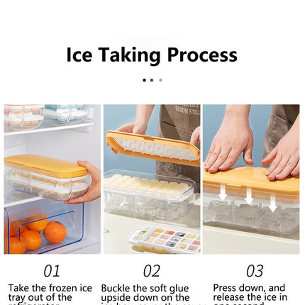 Double Layer Lazy Ice Maker Storage Box