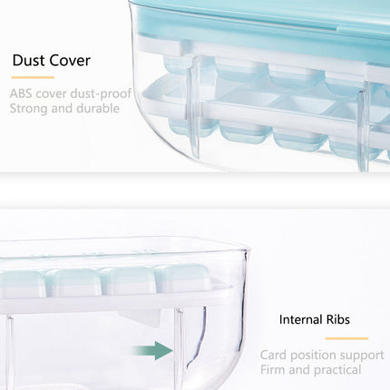 Double Layer Lazy Ice Maker Storage Box