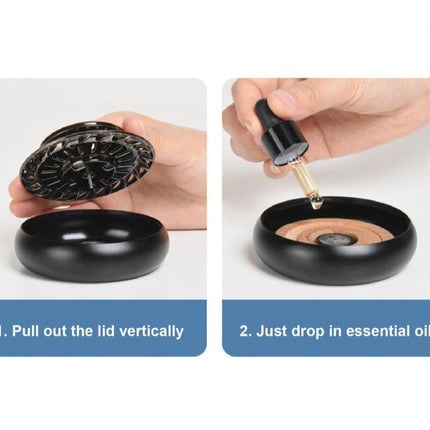 Solar Power Rotating Essential Oil Car Air Freshener