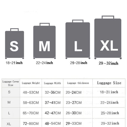 Stylish Art Elastic Travel Luggage Covers