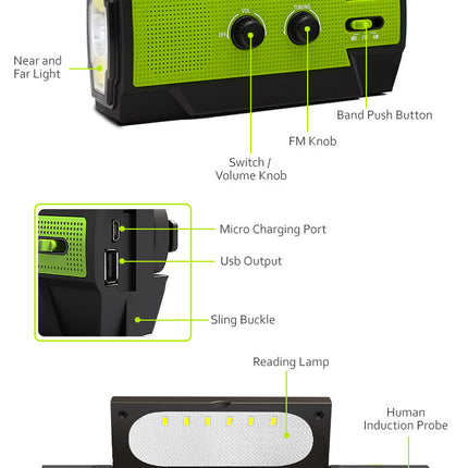 Multifunctional Solar Emergency Power Bank Light