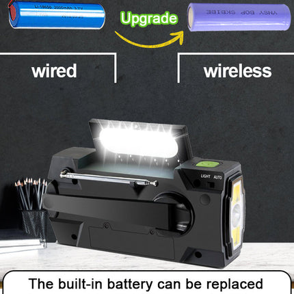Multifunctional Solar Emergency Power Bank Light