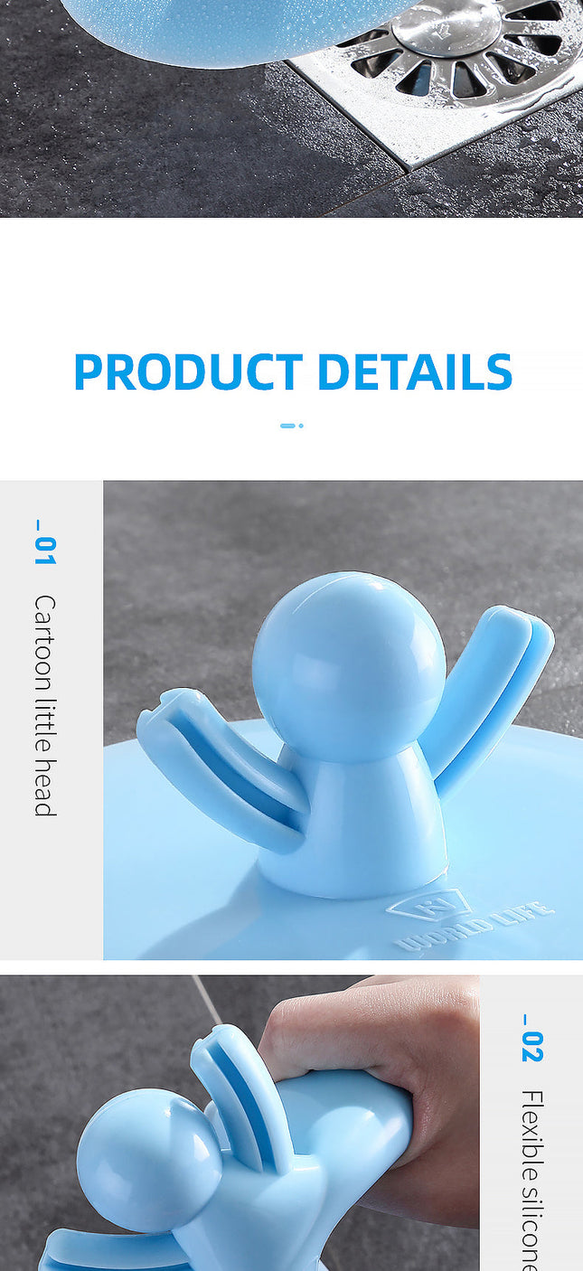 Blue Man Simple Silicone Drain Cover