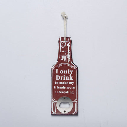 Retro Wood Bottle Opener