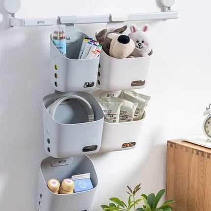 Wall-Mounted Simple Hanging Stackable Storage Basket