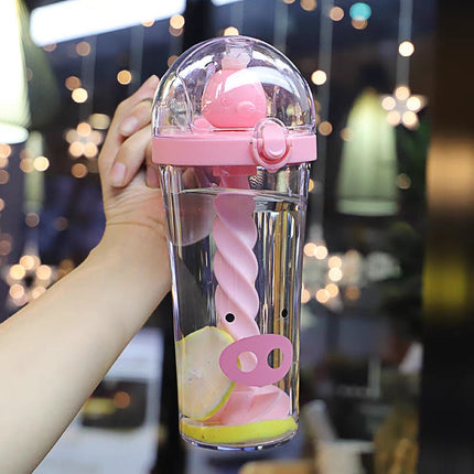 Mini Animals Cartoon Mixing Water Cup