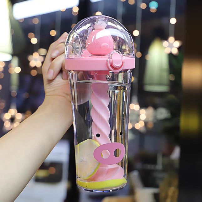 Mini Animals Cartoon Mixing Water Cup