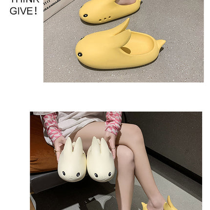 Non-slip Bunny Cloud Comfy Slippers