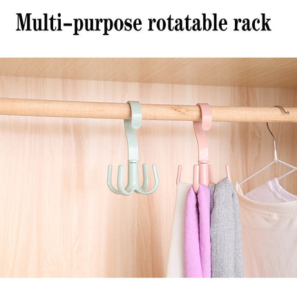 Rotating Four-Claw Wardrobe Organizer Hanger