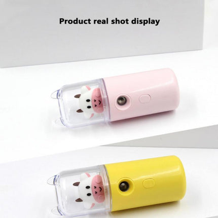 USB Cartoon Animal Rechargeable Mini Face Steamer