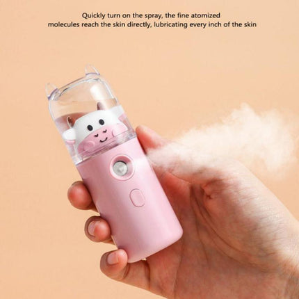 USB Cartoon Animal Rechargeable Mini Face Steamer