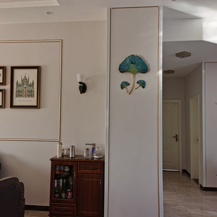 Elegant Leaf Wall Silent Clock