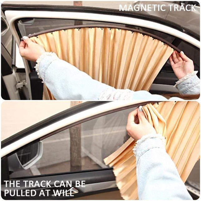Magnetic Sun Protection Shade Car Window Curtain