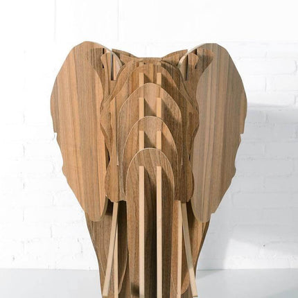 High-end European Style Wood Elephant Furniture Book Shelf