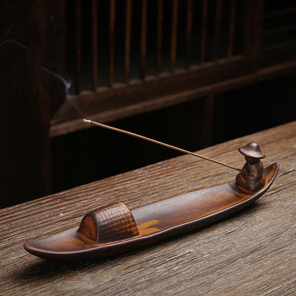 Wooden Zen Incense Holder