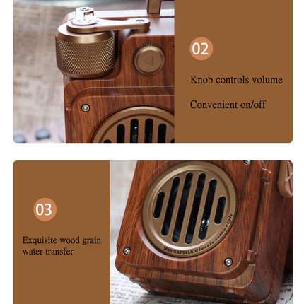 American Style Retro Bluetooth Radio Speaker