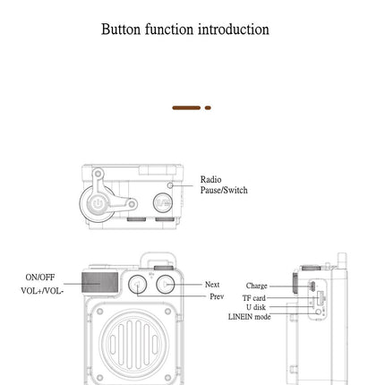 American Style Retro Bluetooth Radio Speaker