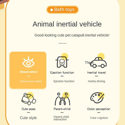 Interactive Baby Cartoon Toy Car