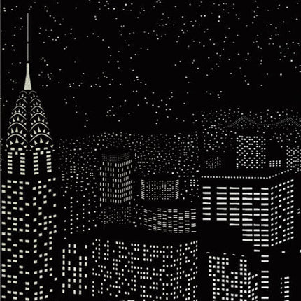 Blackout Amazing City Night View Window Sticker