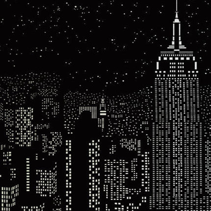 Blackout Amazing City Night View Window Sticker
